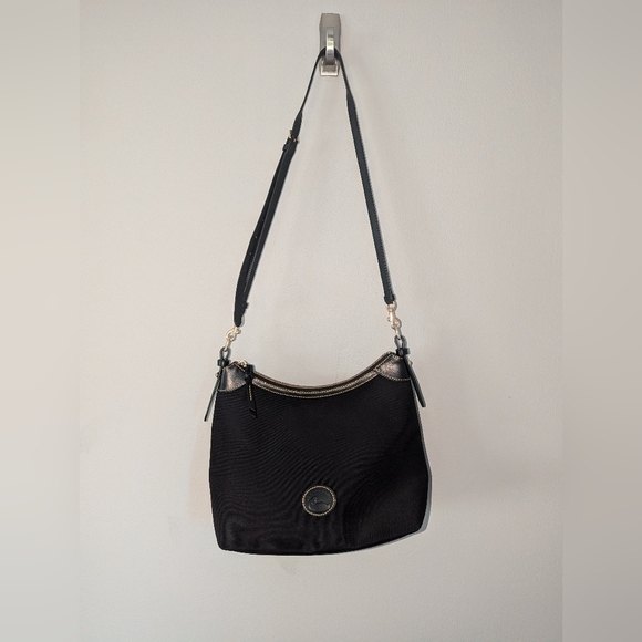 Dooney & Bourke Crossbody purse. Black/ red Canvas Dooney and Bourke. Like New